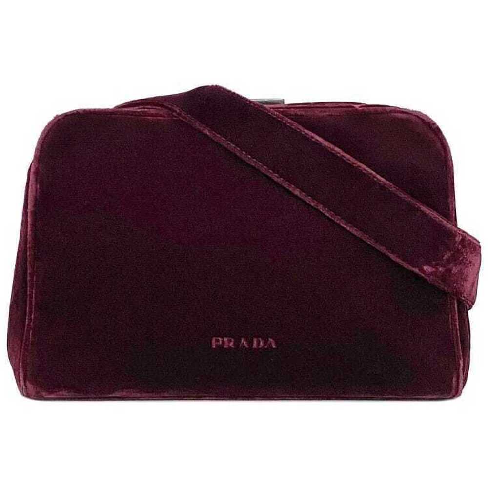 Prada Shoulder Bag Bordeaux Red Clasp Closure Shoulder One Shoulder Hobo